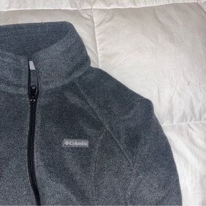 Grey Columbia Zip-Up Fleece Jacket